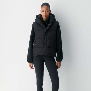 Aritzia Superpuff Hooded Vest